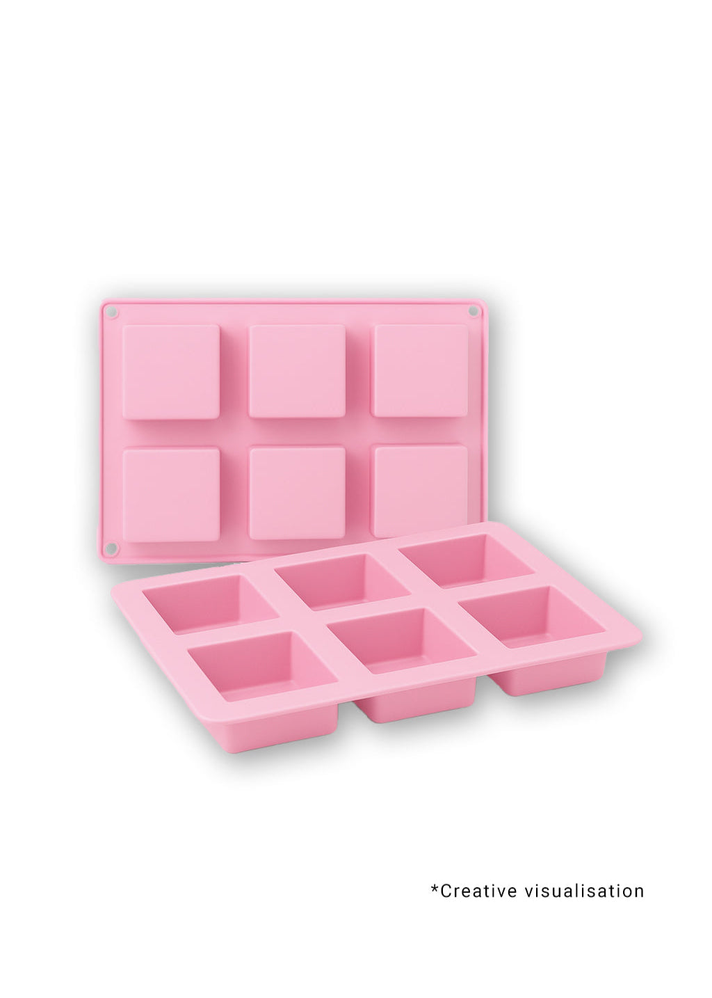 Square-6 Silicone Soap Making Mould