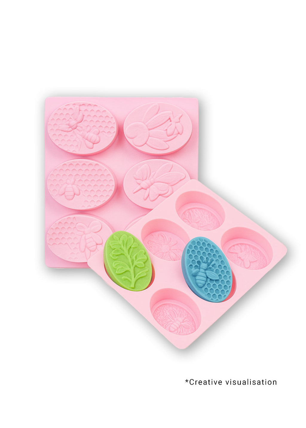 Honey Bee-6 Silicone Soap Making Mould