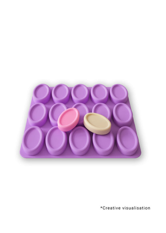 Oval-15 Silicone Soap Making Mould